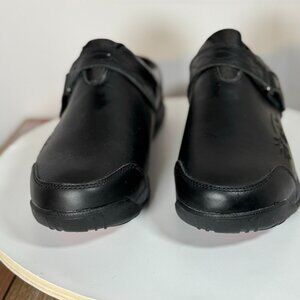 Orthopedic Clog Women's Size 8.5 - 9 Black  Leather Slip On Arch Support